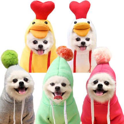 Hoodie Fruits d'Hiver pour Chiens et Chats – Polaire Douce